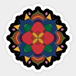 A SPECIAL MANDALA FLOWER mugs coffee mug t-shirt stickers Sticker